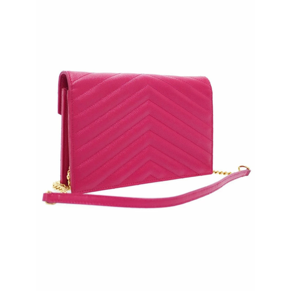 SAINT LAURENT Paris Monogram Envelope Chain Wallet - Picture 2 of 5